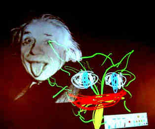 Albert Einstein bei seinem Unpraktischen Arzt